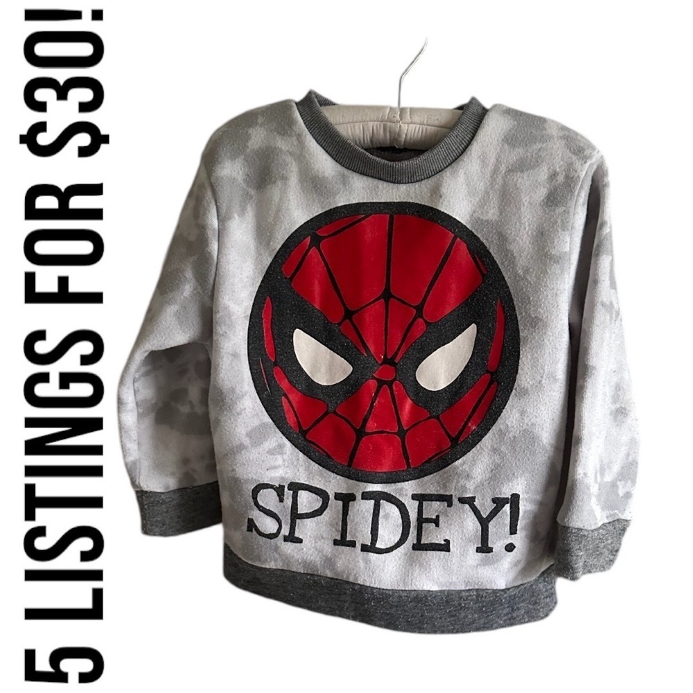 Marvel Spider-Man Toddler Boys Fleece Sweatshirt 4T Toddler Boy